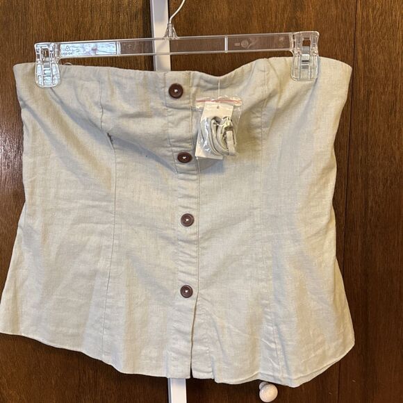 NEW Abercrombie & Fitch Women's Lt Green Sz Large Coquette Corset Y2K - Picture 5 of 5